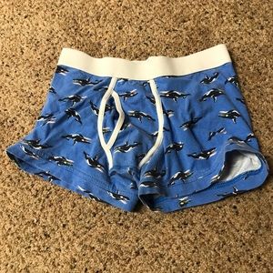 Mossimo Blue Boxer Briefs with Whale Print Small